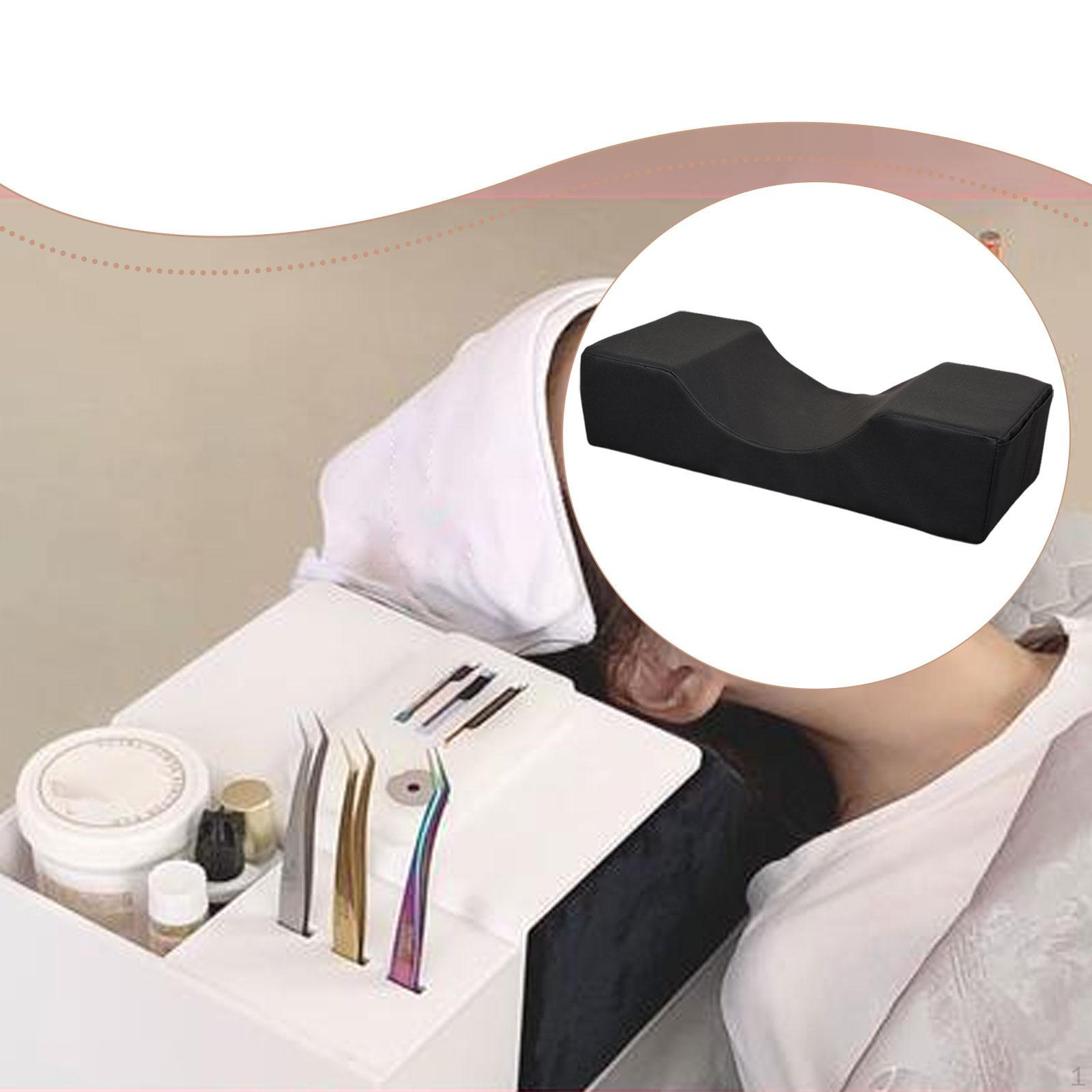 

Салонна подушка для нарощування вій Beauty з кишенею, підтримкою шиї, дихаюча, м яка, для вій чорний