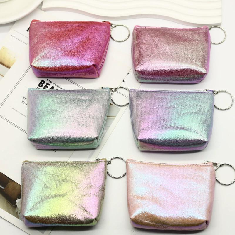 

WTEMPO Women s Coin Purses Set with Keychains All Season Colorful Wallets Zippered Small Storage Pouches Fashion Portable Money Holder Card Cases random*24pcs різнокольоровий