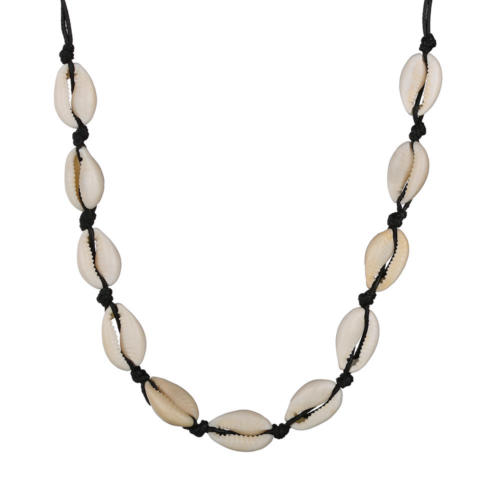 Fashion Classic Shell Beaded Necklace Personalized Casual Unisex Collar Chain Jewelry Gift Clothing Accessories