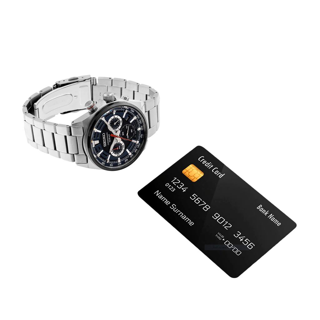 Seiko SEIKO Uhr Chronograph blau Übersee Modell SSB407P1 Herren [Artikel]