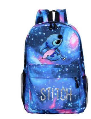 School Bag Cartoon Backpack Star Lightning School Bag Student Polyester Casual Printed Backpack Travel Bag
