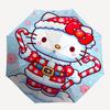 1pc Christmas Hello Kitty Automatic Open/Close Umbrella - Compact Travel Umbrella with 8-Rib Durable Frame, Lightweight & Portable for Commuting, Fash