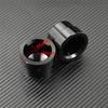 4pcs Motorcycle Front & Rear Axle Nut Covers Caps Black For Harley Sportster XL Dyna Fat Bob FXDF Touring Electra Glide Softail