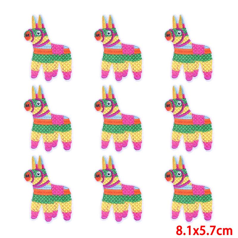 10 Pcs/lot Embroidery Patch Iron On Patches For Clothing Patches On Clothes Jackets Decor Applique Sew Supplies