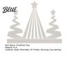 Abstract Christmas Tree Sculpture 3D Printed Figurine Modern Minimalist Xmas High-end Decor with Star Topper for Home Office Holiday Party