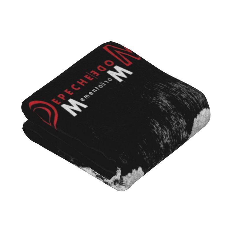 Custom Sofa Fleece Depeche Cool Mode Heavy Metal Rock Band Throw Blanket Warm Flannel Blankets for Bedroom Home Sofa Quilt