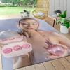 Fantasy Pink White Carpet Rug Soft Washable Antislip Home Living Room Sofa Mats Personalized Christmas Rug