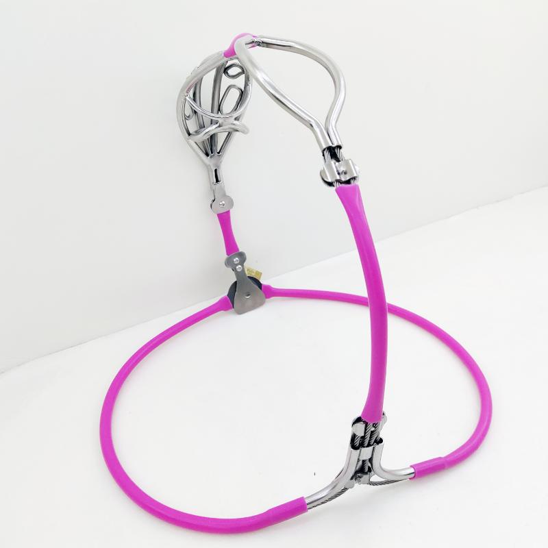 Sexspielzeug für Männer Silikon Unsichtbarer Keuschheitsgürtel Hohler Peniskäfig Schild Strapon-Gerät mit Butt Hole Anal Plug BDSM Bondage Lock Pants