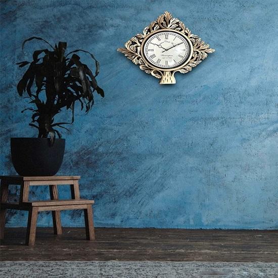 Wood Design Wall Clock 41.91cm Retro Rustic Wood Home Living Room Bedroom Office Decor