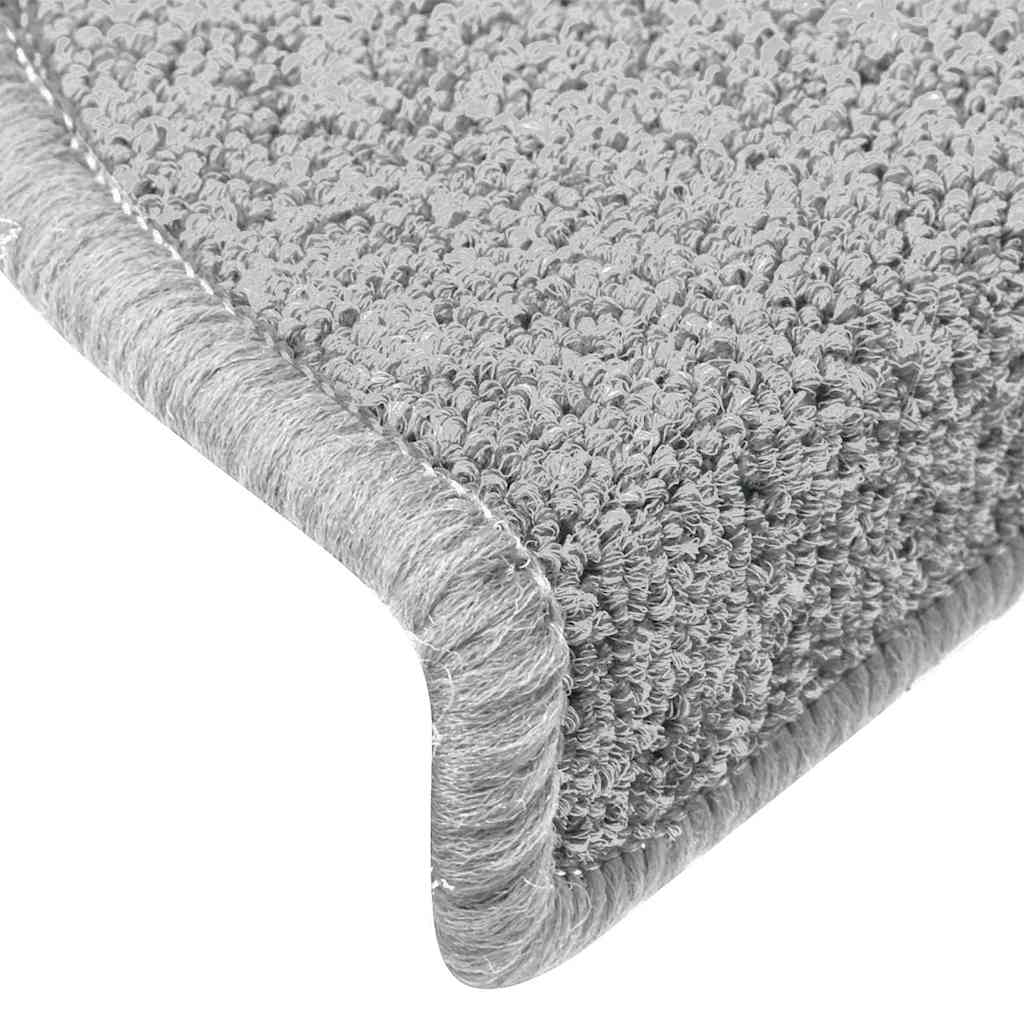 Stair Mats 30 Pcs. Light Gray 65X24X4 Cm