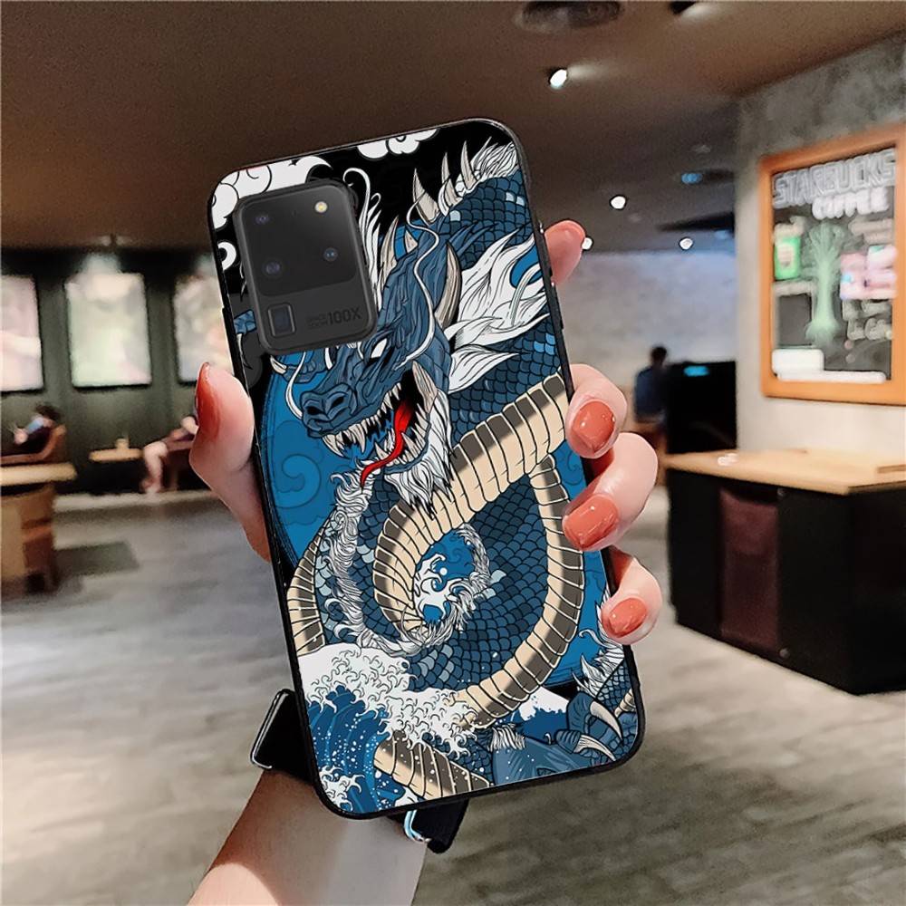 Chinese Dragon Phone Case For Samsung S 24 Fe 25 Ultra Plus 20 Lite 21 30 22 23 24 22 Ultra 5G Fundas