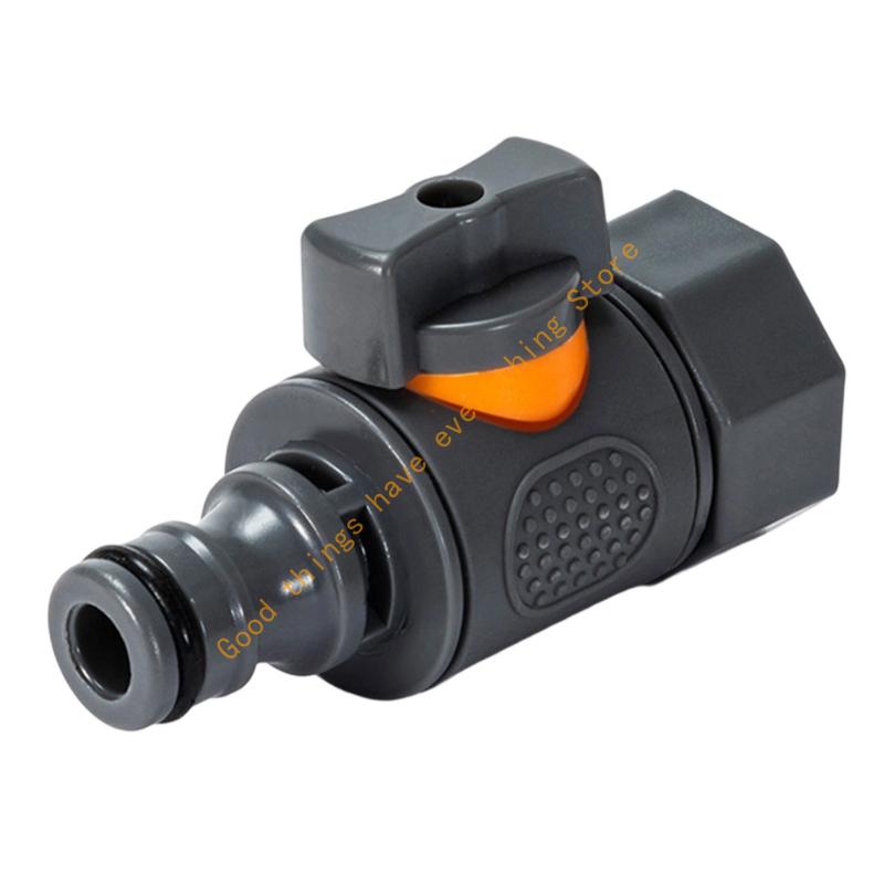 

55KF 3/4inch Garden Hose Pipe Tube Quick Release Valved Connector with Control Valved Extender Hose End for Horticultural 3/4 чёрный