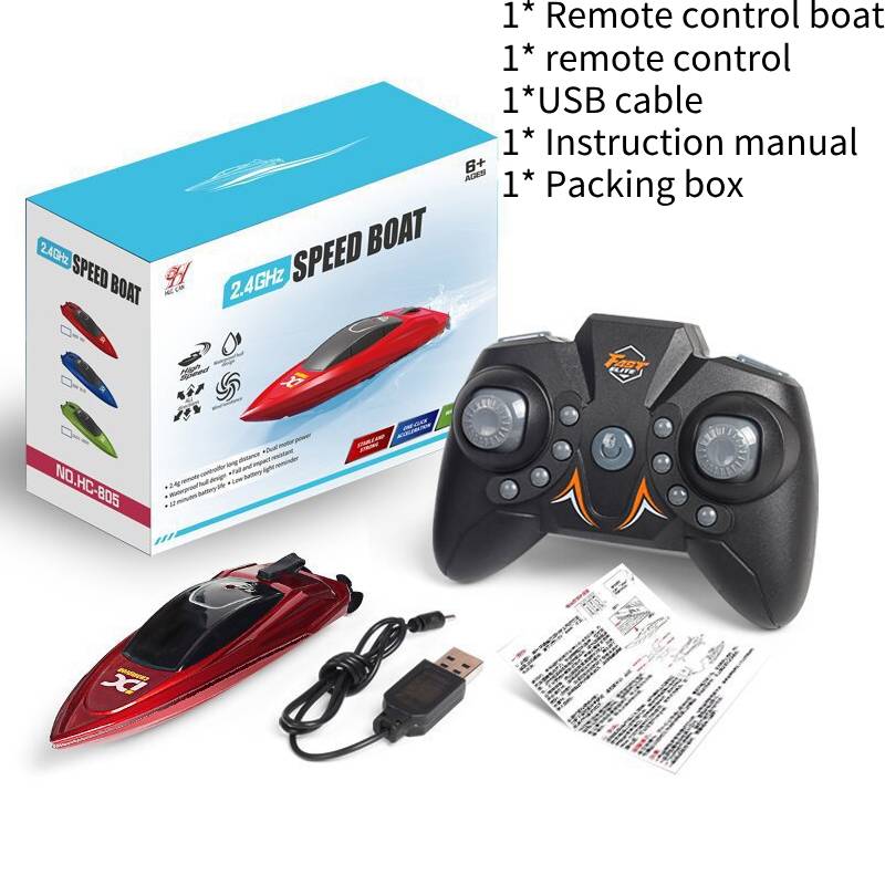 

Rc 24ghz Speed Boat Remote Control Mini Ship Toy High Speed Waterproof Kid Gift червоний
