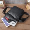 New Trendy Men Genuine Leather Small Shoulder Bag Large‑Capacity Casual Crossbody Messenger Satchel Bag For Daily Use