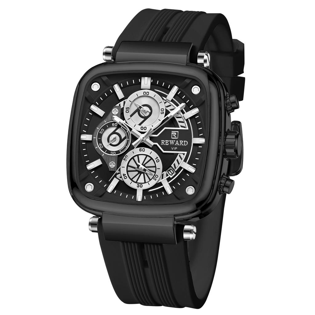 REWARD Reward Men Watches High Quality Coolest Fashion Silicone Quartz Watch logo Waterproof IP Plating Watch for Men