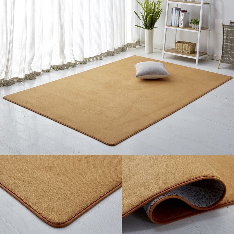 Gray Coral Velvet Carpet For Living Room Sofa Area Rug Kids Bedroom Bedside Floor Mat Short Plush Children Nursery Carpet Thick