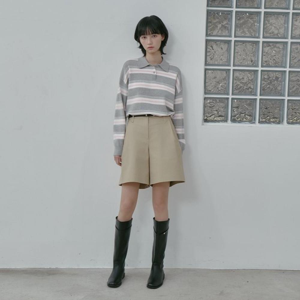 

Lap Bermuda Pintuck Pants As1wp260 BE (beige)/S