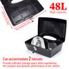 48L Motorcycle Trunk Rear Storage Box Tail Luggage Trunk Case Toolbox w/Backrest Pad Scooter Motorbike Universal