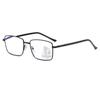 Ultralight Progressive Multifocal Glasses Square Frame Non-slip Presbyopic Reading Glasses Men Women Transparent Eyeglasses +4.0