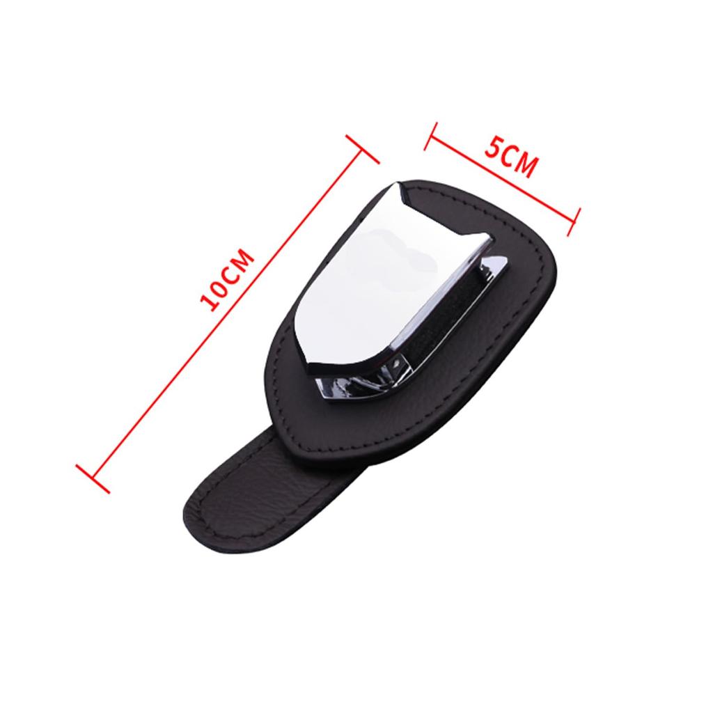 [InnoWave] Car Sun Visor Glasses Clip, Leather Car Glasses Clip,
