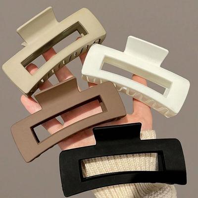 1pcs Large Women's Hair Clip Matte Hair Clip Fashionable and Elegant Hair Clip Large Hair Claw Clip Girl Korean Hair Accessory