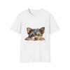 Cute Yorkie Dog Illustration T-Shirt, Pet Lover Tee, Dog Mom Gift, Animal Lovers