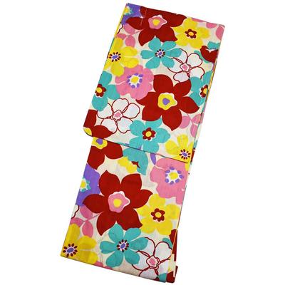 Kimono Yukata Sommerblumen [Fashionable Iroha] fertig (Sahne)