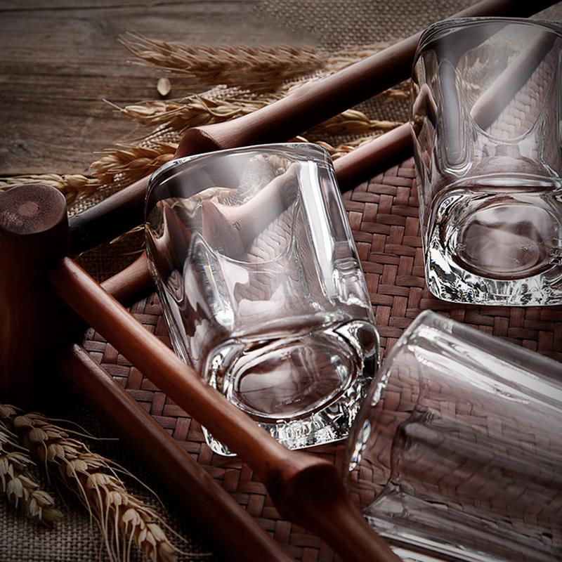 12pcs Set Wine Glass Shot Glass Whiskey Cups Set Creative Drinkware Gifts for Housewarming Party Wedding Anniversary Transparent