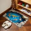 Modern Creative Carp Pond Abstract Home Bedside Rug Kitchen Bath Floor Mat Hallway Balcony Carpet Entrance Doormat Hogar Decor
