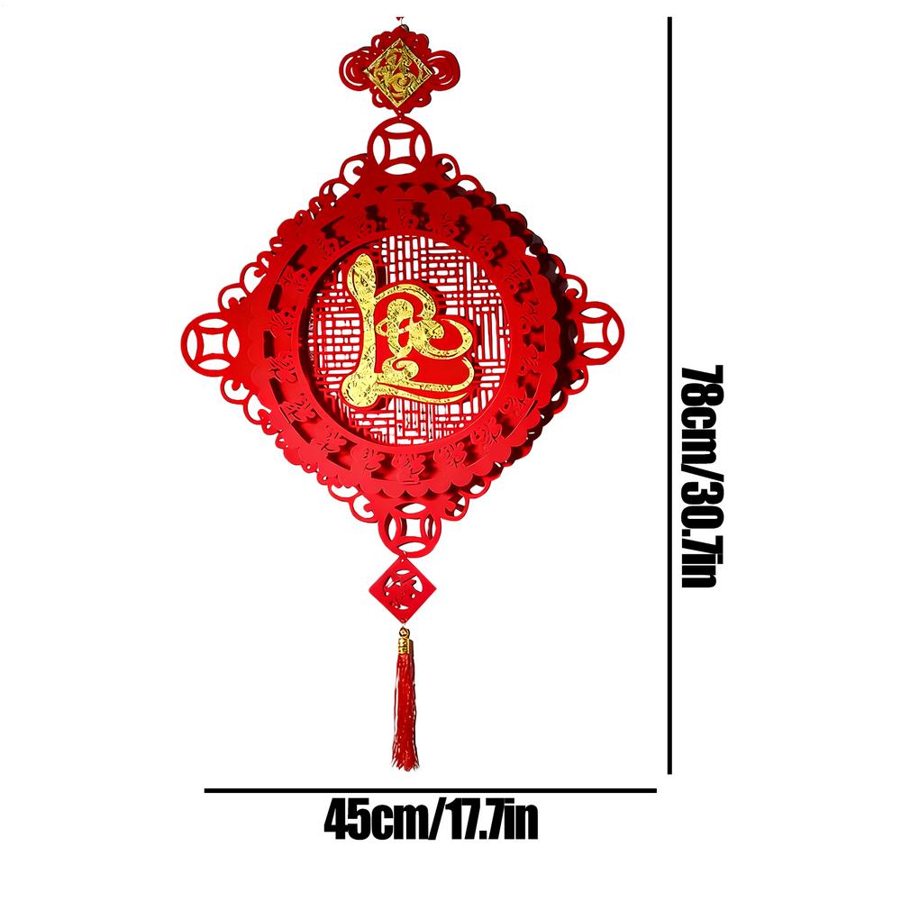 2026 Lunar New Year Decorations Non-woven Fleece Felt Vietnamese Spring Festival New Year Good Luck Pendant for Home Office Car