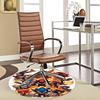 1 tapis rond design anime Sonic le Hérisson - Tapis pour chaise de bureau, Tapis antidérapant pour décoration intérieure, Salon, Chambre à coucher, Salle de jeux