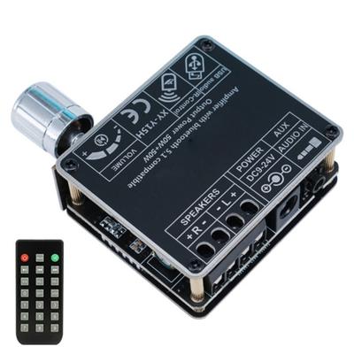 2x50w Bluetooth-compatible 5.1 Stereo Audios Amplifier Board Wireless HiFi Module For DIY Home Car Speaker Systems