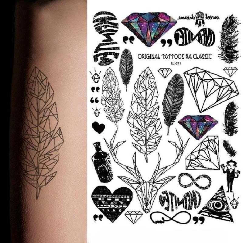 

Tatuagem Гроте Zwarte Taty тела искусство Tijdelijke наклейки