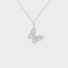 Elegant French Butterfly Zirconium Titanium Necklace - Women's Luxe Style Clavicle Chain