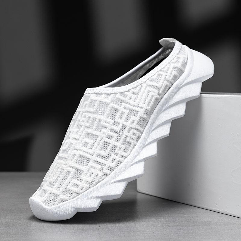 

Женские тапочки Повседневные удобные удобные спортивные туфли для женщин Нескользящие удобные легкие прогулочные сандалии 35 белый