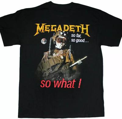 Megadeth So Far,So Good,So What 1988 Shirt Black Men All Size Unisex T-Shirt