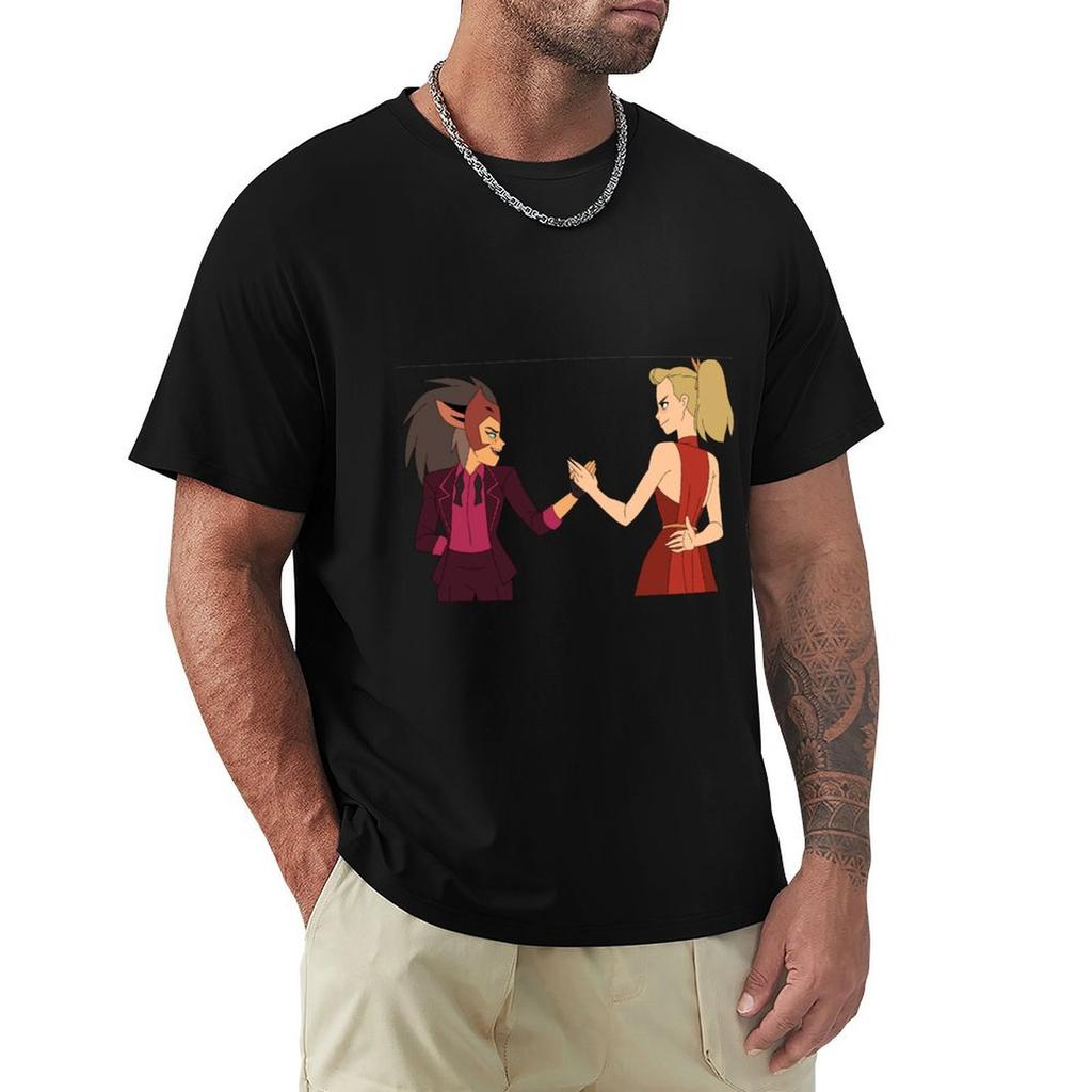 Princess Prom Catradora SheRa TShirt Basic Crew Neck Short Sleeve Top