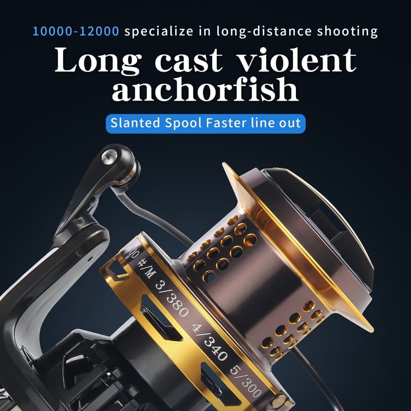 Durable Anti-corrosion Spinning Reel Bearings Explosion-proof Line Suitable for Saltwater Offshore and Offshore Fishing Sea Rod Lure Fishing Gear
