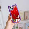 Cat Ear Soft Phone Case for iPhone 16 15 14 13 12 Pro Max Anti-Drop Transparent Acrylic Back Cover NY36 New Year Christmas Santa Claus Christmas tree