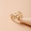 IF ME Gold Butterfly Open Rings For Women Vintage Open Adjustable Ring Special Resizable Ring Creative Love Forever Jewelry