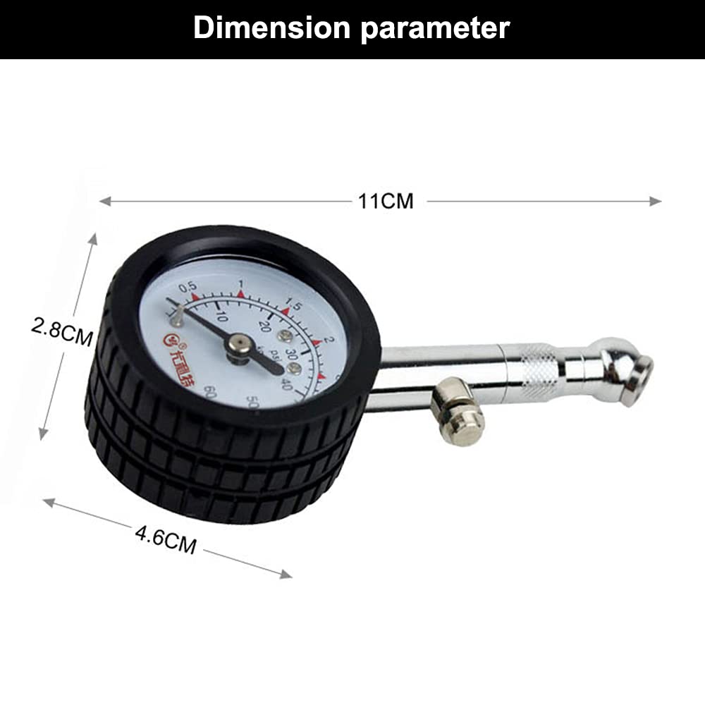 Tire Pressure Gauge, Tire Inflator with Large Display for Cars Motorcycles and Bicycles
