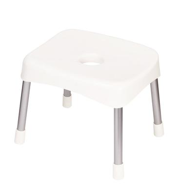 Pearl Metal Bath Stool, Wide, 30cm Height, White, Style Pure, Made In Japan, HB-1252