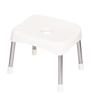 Pearl Metal Bath Stool, Wide, 30cm Height, White, Style Pure, Made In Japan, HB-1252