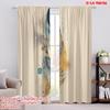 2pcs,2D Plane Printing Popular Curtains Twin Feather Art Versatile Fabric (without Rod) Festive for Bedroom Living Room Study
