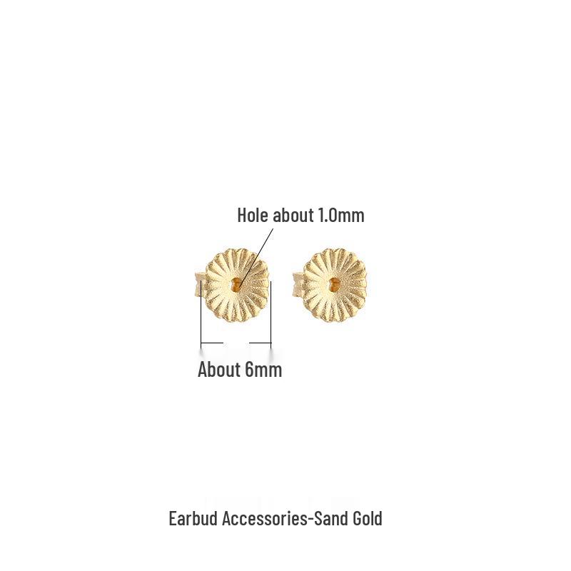 

18K Gold & 925 Sterling Silver Daisy Earring Stoppers: Non-slip, Anti-drop, Secure Backings
