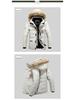 Men's Mid-Length Cotton Jacket with Fur Collar - Warm, Hooded, Windproof, Fashionable Outerwear