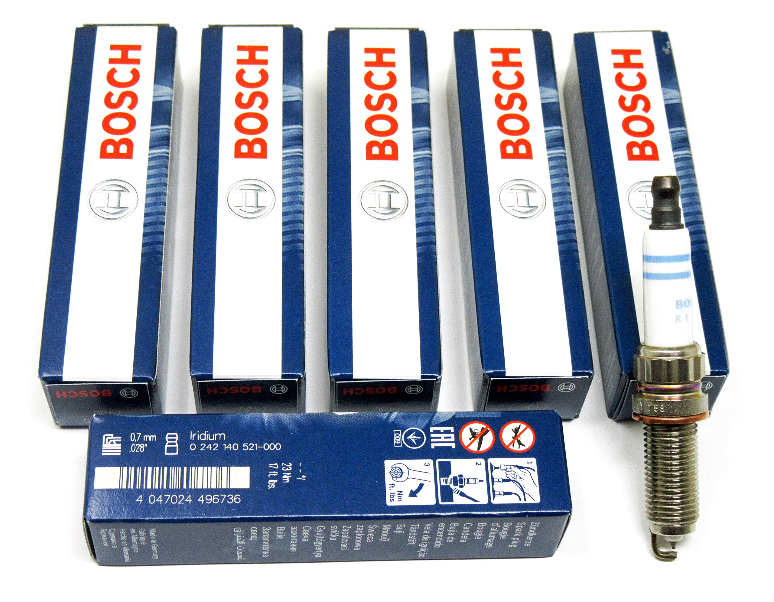 

BOSCH spark plug set 0242140521 ZR6SII3320 7430 6-piece