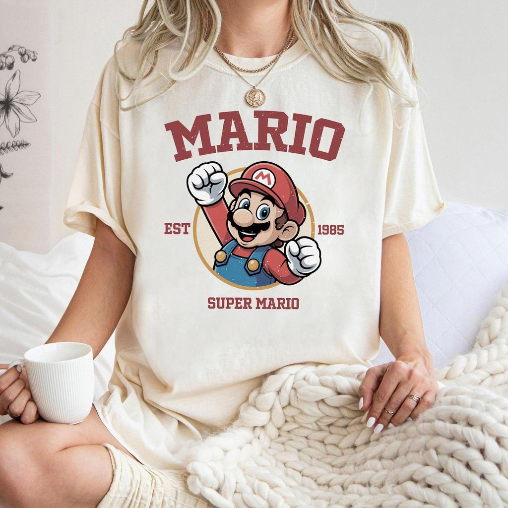 Retro Plumber Game Comfort Colors Tee, Family Vacation Shirt