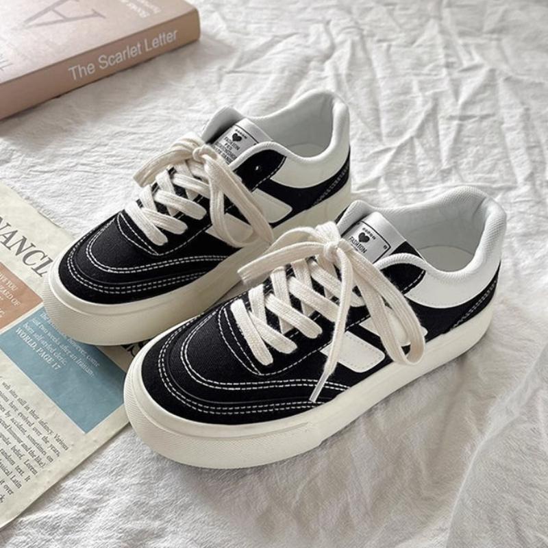 Trendy Canvas Women's Shoes New Design Sense Versatile Board Shoes Temperament Little White Shoes