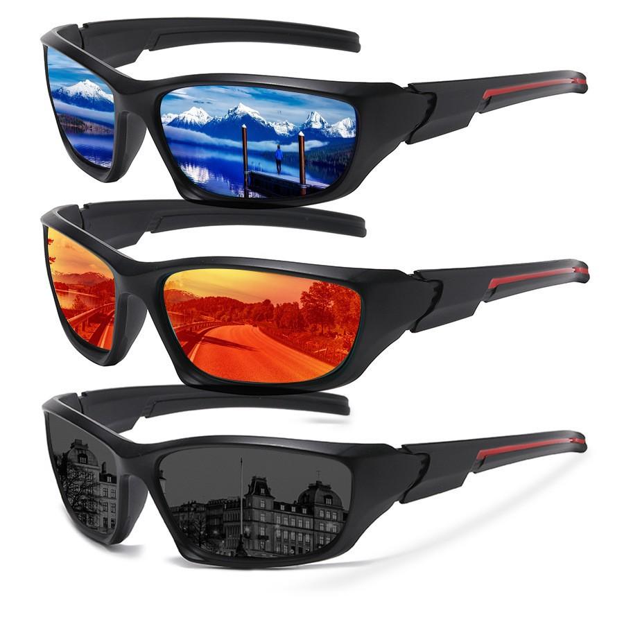 Outdoor mountaineering cycling sunglasses UV-proof fashion sports sunglasses New men's driving fishing glasses